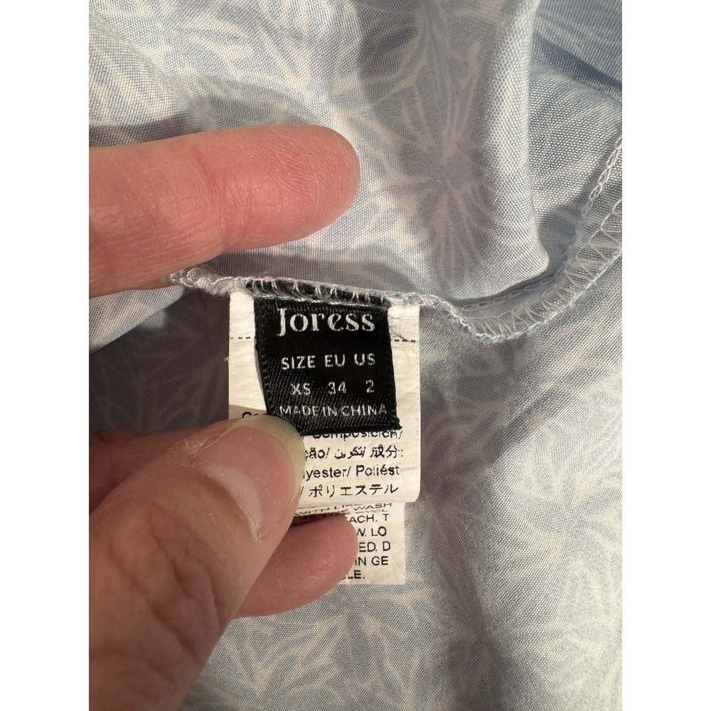 Joress Women's Blue/White Floral Midi Sundress Square Neck XS - Picture 9 of 10